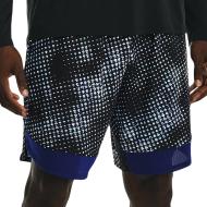 Short de Running Noir/Bleu Homme Under Armour Train Printed pas cher