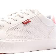 Baskets Blanche Femme Levis Woodward Refresh vue 7