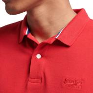 Polo Rouge Homme Superdry Classic Piques vue 2