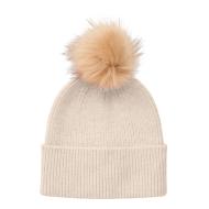 Bonnet Beige Femme Pieces Bina