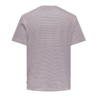 T-shirt Mauve Homme Only & Sons Onsbale vue 2