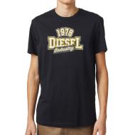 T-shirt Noir Homme Diesel Diegos A03365