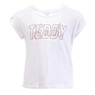 T-shirt Blanc Fille Teddy Smith Tobalu pas cher