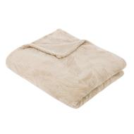 Plaid flanelle Beige Atmosphera 180x230 Cuddly pas cher