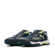 Chaussures de Padel Noire/Jaune Homme Puma Solarcourt vue 6