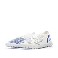 Chaussures football Blanc/Bleu Garçon Adidas Predator Edge.3 vue 6