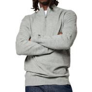 Pull 1/2 Zip Gris Homme Kaporal VADAM