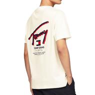 T-shirt Ecru Homme Tommy Hilfiger DM0DM18574 vue 2