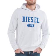 Sweat Blanc/Marine Homme Diesel Felpa pas cher