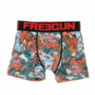 Boxer Noir/Rouge à Imprimés Garçon Freegun Sur pas cher