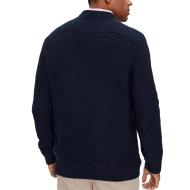 Pull Marine Homme Lacoste Wool Quilted vue 2