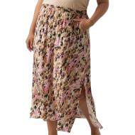 Jupe Longues Imprimé Beige/Rose Femme Vero CURVE Moda Measy