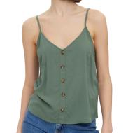 Débardeur Vert Femme Vero Moda Vmvica Button