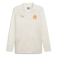 OM Sweat Prématch Beige Homme Puma 23/24 pas cher