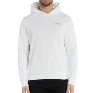 Sweat à Capuche Blanc Homme Calvin Klein Jeans Angled