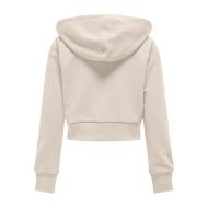 Sweat Zippe Beige Fille Kids ONLY Kogbella vue 2