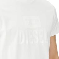 T-shirt Blanc Homme Diesel Diego vue 3