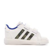 Baskets Blanches/Marine Garçon Adidas Grand Court 2.0 vue 2