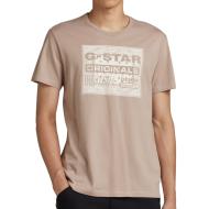 T-shirt Rose Homme G-Star Raw Bandana D23158 pas cher