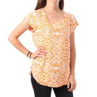 Top Orange à motifs Femme Only Nova pas cher