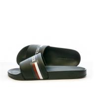 Claquettes Noires Homme Tommy Hilfiger Corporate