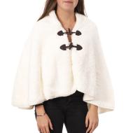 Plaid Poncho Blanc Femme Today pas cher