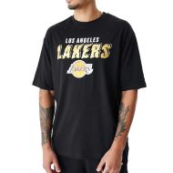 T-shirt Noir Homme New Era Team Script Los Angeles Lakers