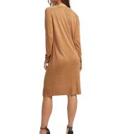 Robe Pull Camel Femme Vero Moda Meghan vue 2