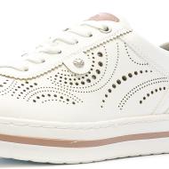 Baskets Blanc/Rose Femme Relife Jorkraine vue 7