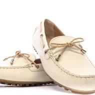 Mocassins Beige Femme Geox Leelyan vue 7