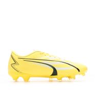 Chaussures de football Blanc/Jaune Homme Puma Ultra Play Fg/ag 107423-01 vue 2