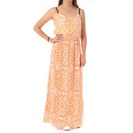 Robe Longue Orange Femme Only Nova pas cher