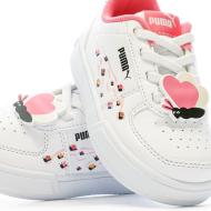 Baskets Blanches/Roses Fille Puma Caven Small vue 7