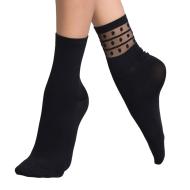 x2 Paires de Chaussettes Noires Femme Dim D07ZW pas cher