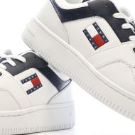 Baskets Blanches/Marine Homme Tommy Hilfiger Retro vue 7