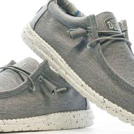 Chaussures Grises Homme Hey Dude Wally Canvas vue 7