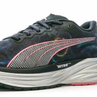 Chaussures de Running Noire/Mauve Femme Puma Deviate Nitro 2 vue 7