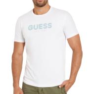 T-shirt Blanc Homme Guess Classic Design