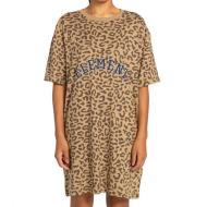 Robe Marron à Motifs Femme Element Szyget Animal pas cher