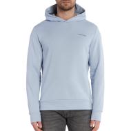 Sweat à Capuche Bleu Homme Calvin Klein Jeans Angled pas cher