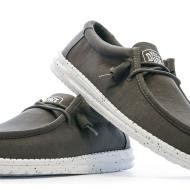 Chaussures Gris Homme Hey Dude Wally Slub Canvas vue 7