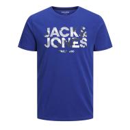 T-shirt Bleu Homme Jack & Jones James pas cher