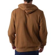 Sweat Zippé Marron Homme Deeluxe Cool vue 2