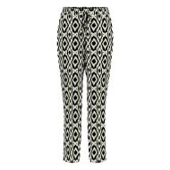 Pantalon Noir/Beige à Motifs Femme Only 15222230 pas cher