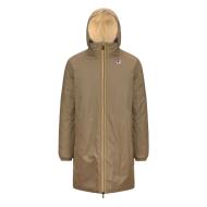 Parka Longue Beige Unisexe K-WAY Le Vrai 3.0 Eiffel Orsetto pas cher