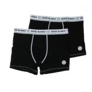 x2 Boxers Noir/Blanc Homme Serge Blanco CLASS1