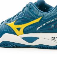 Chaussures de tennis Bleu/Jaune Homme Mizuno Wave Intensetour vue 7