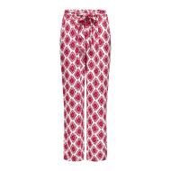 Pantalons fluide Blanc/Rose Femme Only Palazzo