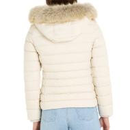 Doudoune Beige à capuche Femme Tommy Jeans vue 2