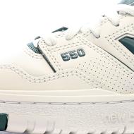 Baskets Blanches/Vert Femme New Balance 550 vue 7